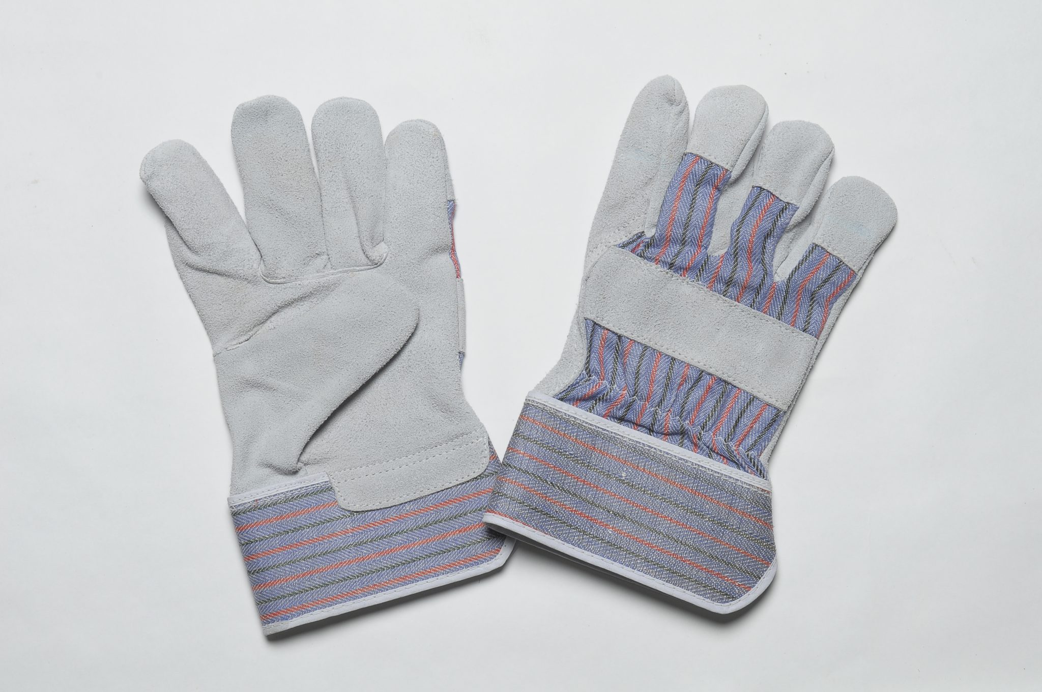 NATURAL CHEAP SPLIT GLOVES, ADJUSTIBLE ELASTIC IN THE WRIST